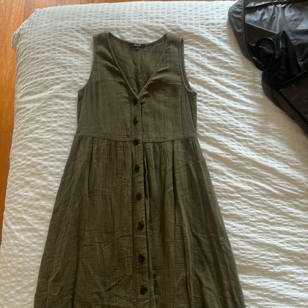 Madewell lightspun tank dress
